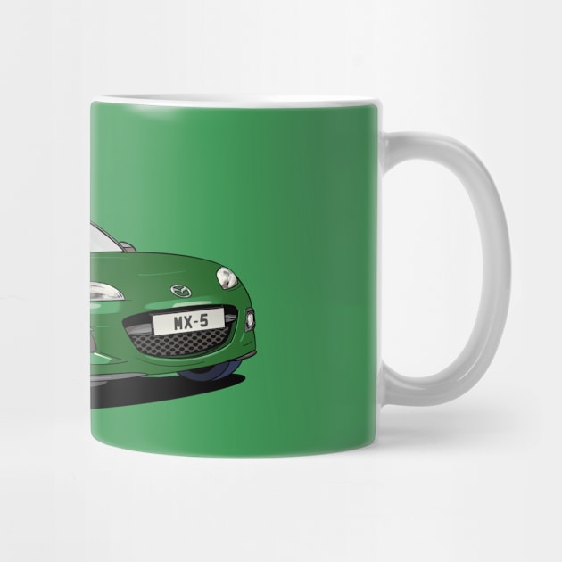 Green Miata Mazda MX-5 Mk. 3 car by Webazoot